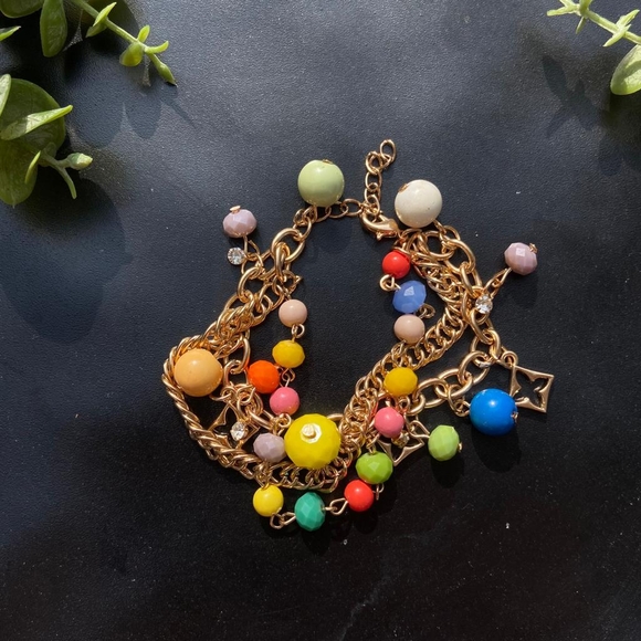 Colourful Gold Luxury Bracelet - Picture 14 of 15